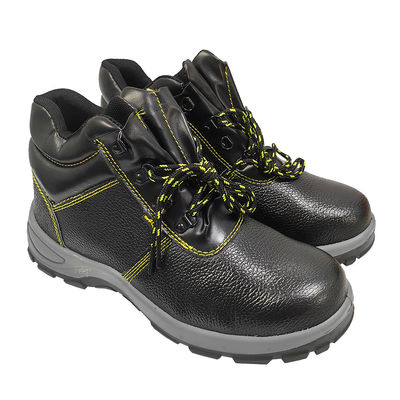 Men's Black Anti Smashing Anti Piercing Safety Shoes Steel Toe Protection Shoes Acid And Alkali Resistant Work Shoes