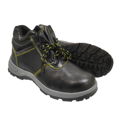 Black Anti Smashing Anti Piercing Steel Toe Protection Safety Shoes For Industry Construction
