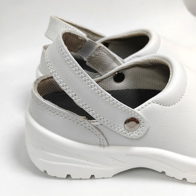White Anti Smashing ESD Anti-Static Safety Shoes With Steel Toe Caps For Dust-Free Cleanroom Esd Work Shoes