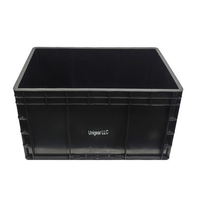 600*400*230mm Black ESD Antistatic Plastic Box Electronic Parts Box Anti-Static Box for Electronics Industry