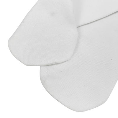 High Quality White Dust Free Cotton Sweat Absorbing Antibacterial Socks Cleanroom Socks