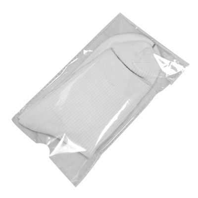 High Quality White Dust Free Cotton Sweat Absorbing Antibacterial Socks Cleanroom Socks with Elastic Closure