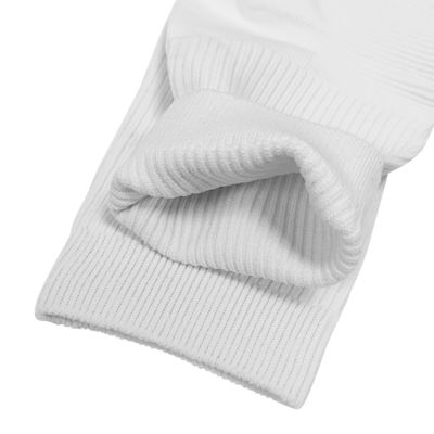 High Quality White Dust Free Cotton Sweat Absorbing Antibacterial Socks Cleanroom Socks with Elastic Closure