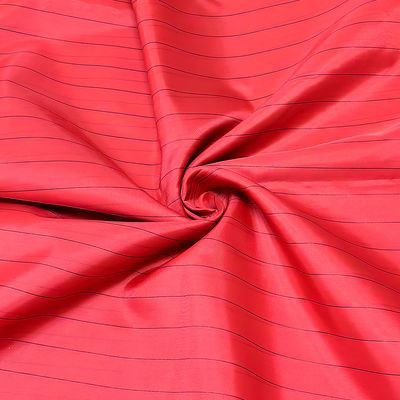 Red 17MM Stripe 99% Polyester+1% Conductive Stripe Lab Lint Free Anti-static ESD Antistatic Fabric