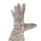 M / L Non Slip Palm Anti Static Gloves With 10mm Polyester Striped Hand Back