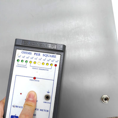 ESD Grey PVC Table Mat Antistatic Mat With Button For Antistatic Area