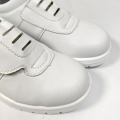 White Steel Ladle Head Anti Smashing Labor Protection Shoes Safety Protection Dust-Free Workshop ESD Anti-Static Food Work Shoes