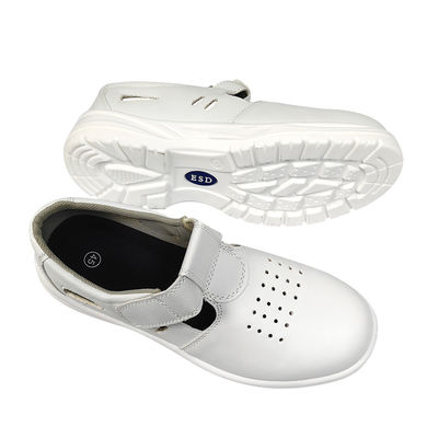 White PU Sole ESD Anti-Static Anti Smashing Labor Protection Shoes Breathable Anti-Static Steel Toe Safety Shoes