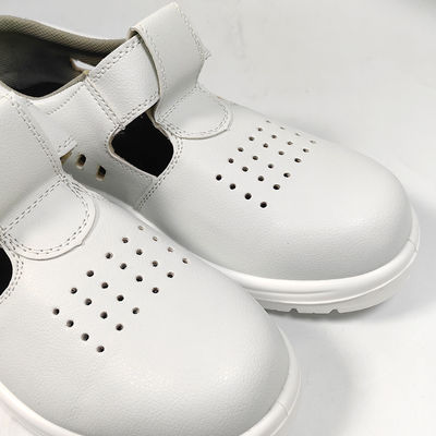 White PU Sole ESD Anti-Static Anti Smashing Labor Protection Shoes Breathable Anti-Static Steel Toe Safety Shoes