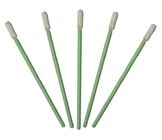 Cleanroom Swabs Cleanroom Consumables Polyester Tip Double / Single Layered