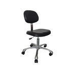 PU Antistatic ESD Safe Chairs Color Black And Blue Backrest Tilt Armrest Optional