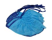 Blue PP Non Woven Disposable ESD Shoe Cover Conductive Knitted Ribbon