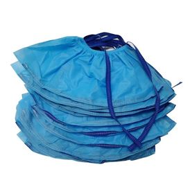 Blue PP Non Woven Disposable ESD Shoe Cover Conductive Knitted Ribbon