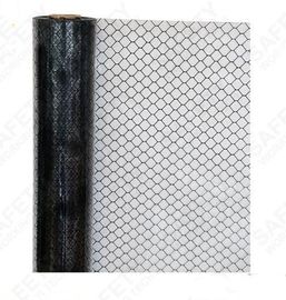 Black / Clear Printed ESD Grid Curtain Anti Static PVC Sheet With Carbon Lines