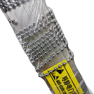 Spacing Of 8cm Conductive Door Curtain Width 2m * Height 1m Diameter 6mm Static Conductive Stainless Steel Bead Curtain