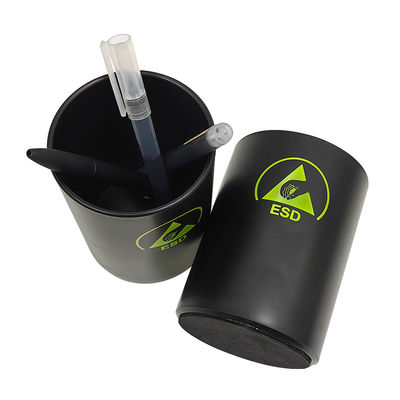 Black ESD Antistatic Plastic Pen Holder ESD Desk Organizer For Cleanroom Purification Workshop