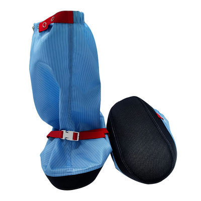 Cleanroom Blue Anti Static Work Boot 5MM Stripe ESD Fabric Long Boots