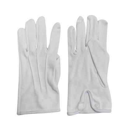 Custom Logo 100% Cotton Jewelry Premium Marching Band White Cotton Gloves Working Gloves Ceremonial Gloves