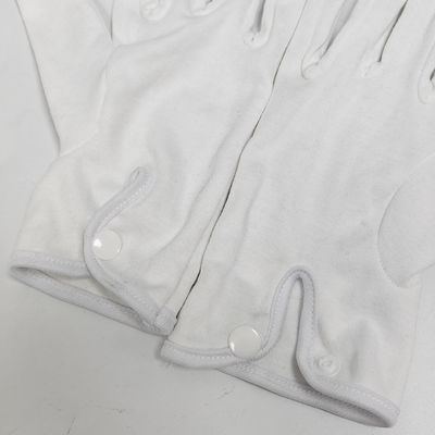 Custom Logo 100% Cotton Jewelry Premium Marching Band White Cotton Gloves Working Gloves Ceremonial Gloves