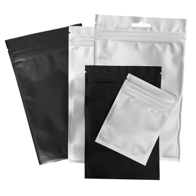 Matte Self Sealing Bag Solid Color Double-Sided Opaque Sealed Bag Aluminum Foil Plated Packaging Bag