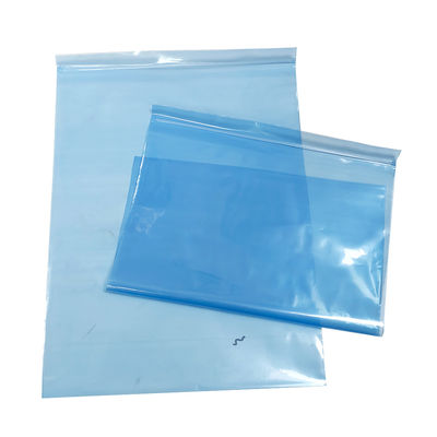 0.75mm*300*400mm Blue Antistatic Shielding Bags ESD Zip Lock Bag for Cleanroom