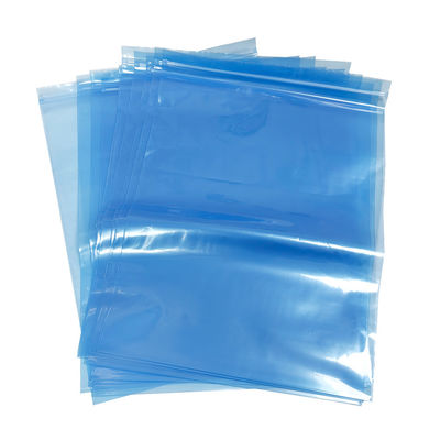 Blue PE ESD Zip Lock Shielding Bag For Cleanroom Packaging Small And Medium-sized Electronic Components