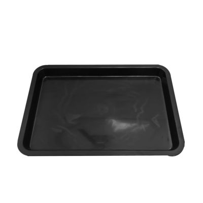 530x365x43mm ESD Antistatic Square Trays Black Plastic Rectangular Shallow ESD Tray ESD Electronic Circle Turntable