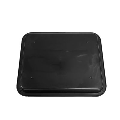 217x174x26mm Black ESD Antistatic Plastic Square Trays Electronic Circle Turntable