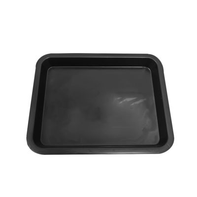 217x174x26mm Black ESD Antistatic Plastic Square Trays Electronic Circle Turntable