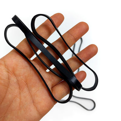104 X 4 X 1.5mm Black ESD Antistatic Conductive Silicone Band For Electronic Components