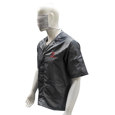 Grey Summer ESD Anti Static Short Sleeved Jacket