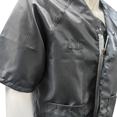 Grey Summer ESD Anti Static Short Sleeved Jacket