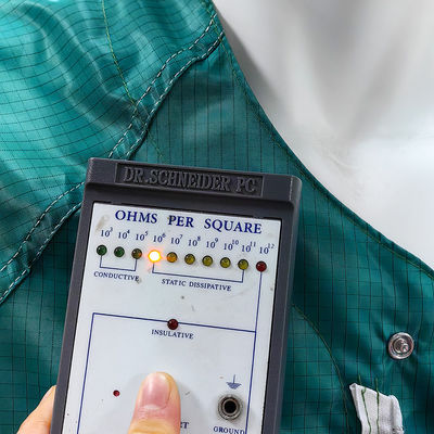 Green Cleanroom ESD Antistatic Short Sleeved Coat