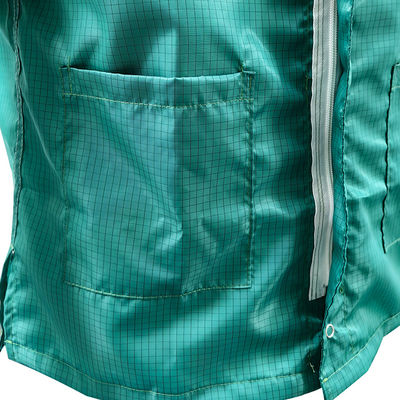 Green Cleanroom ESD Antistatic Short Sleeved Coat