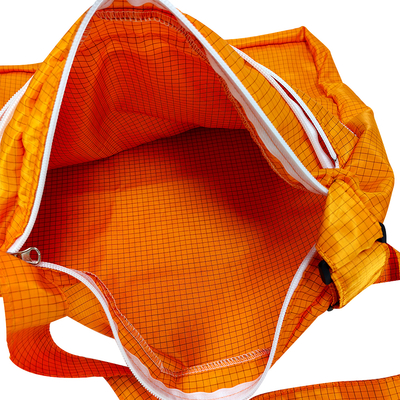 Orange ESD Antistatic Cleanroom Shoulder Strap Bag with 3 Zipper