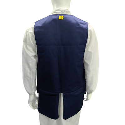 Blue Denim Anti Static Tool Kit Work Vest For Electrician