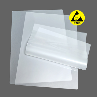 ESD PET Plastic Sealing Film A4 Size Antistatic Heat Resistant