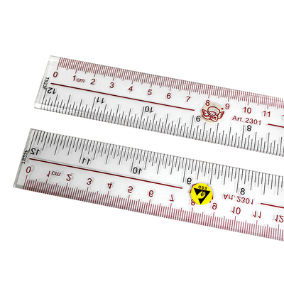 30cm Plastic Transparent ESD Ruler Antistatic Straight Ruler