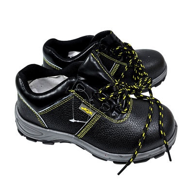 Black Anti Smashing Anti Piercing Steel Toe Safety Working Shoes