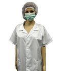 Light Weigth Lab Coat ESD Short Sleeve 3/4 Length Designed For Use In EPA