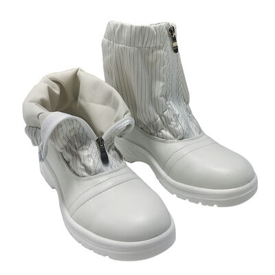 White Steel Toe ESD Antistatic Safety Boots for Industrial Workwear
