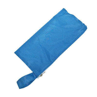 Blue ESD Anti-Static Tool Bag Zipper Handheld Tool Pouch
