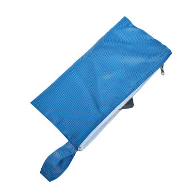 ESD Anti-Static Handheld Zipper Tool Storage Bag Blue