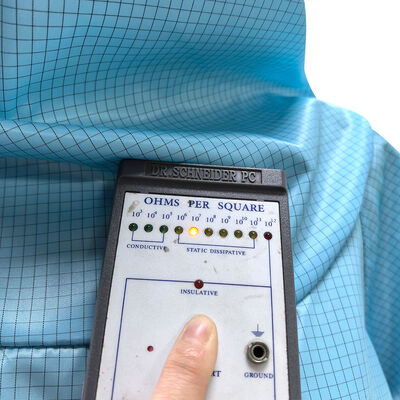 ESD Anti Static Full Body Suit Coverall With Hood And Mask Blue