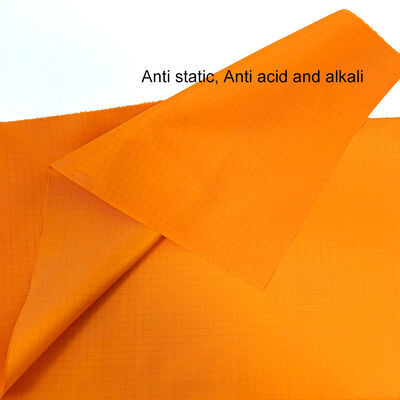 Orange ESD Dust-Free Fabric With Anti static Acid And Alkali