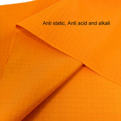Orange ESD Dust-Free Fabric With Anti static Acid And Alkali