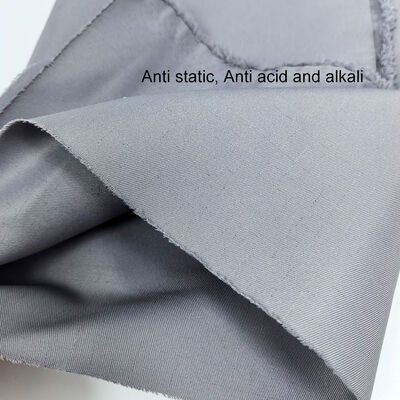 Grey Antistatic Anti Static Acid And Alkali Fabric For Cleanroom Clothing