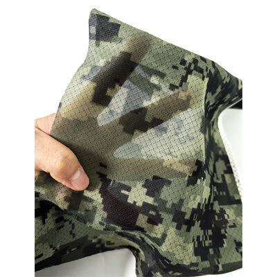 Camouflage Print High-Performance ESD Diamond Lattice Knitted Fabric – 87% Polyester + 13% Carbon Fiber