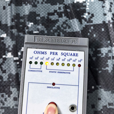 Camouflage Print High-Performance ESD Diamond Lattice Knitted Fabric – 87% Polyester + 13% Carbon Fiber