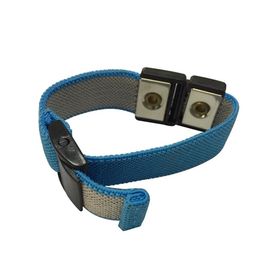 Safe Dual Wire Adjustable Woven Anti Static Strap Esd Products With 4 MM Buckle